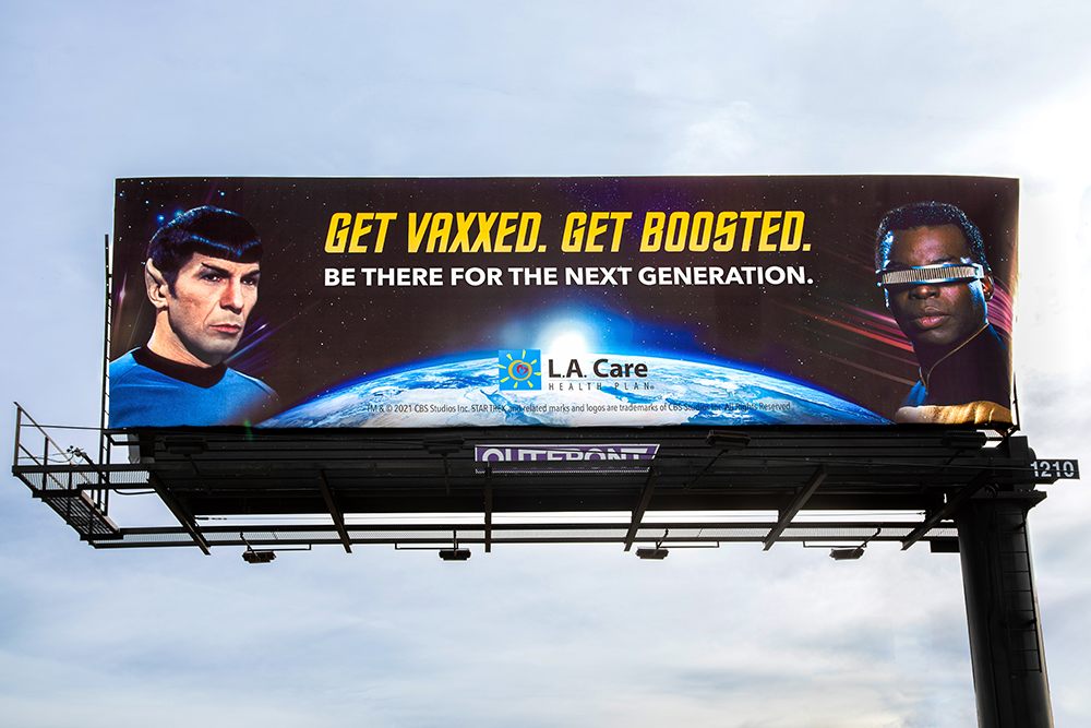 LeVar Burton Joins the L.A. Care-Nimoy Family COVID-19 Billboard Campaign 