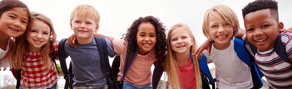 a group of diverse children