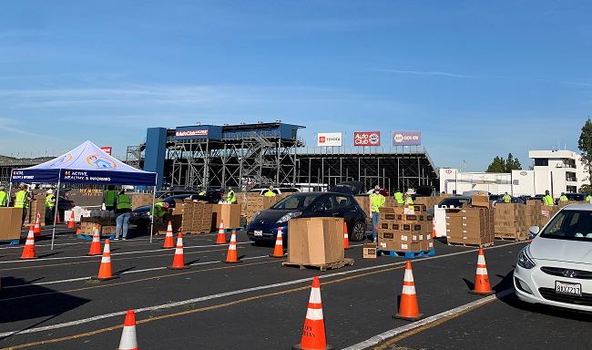 L.A. Care joins Sowing Seeds for Life at Drive-Thru Food Pantry at Pomona Fairplex 