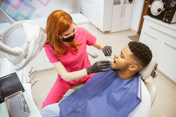 dentist and patient