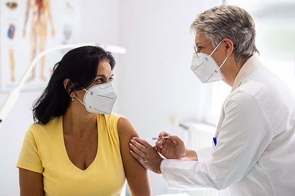 patient getting a shot