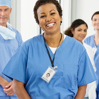 a smiling female doctor