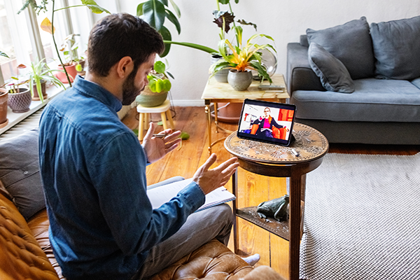 provider and patient video chat