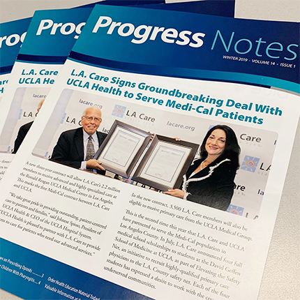3 copies of the Progress Notes newsletter