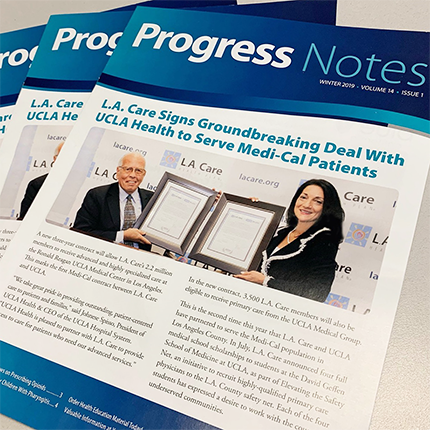 Progress Notes 3 copies of the Progress Notes newsletter