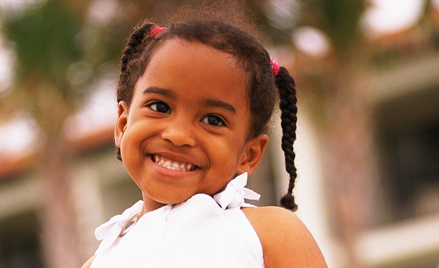 a smiling girl