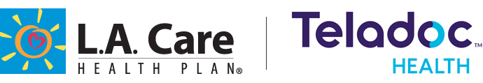 L.A. Care and Teladoc logos