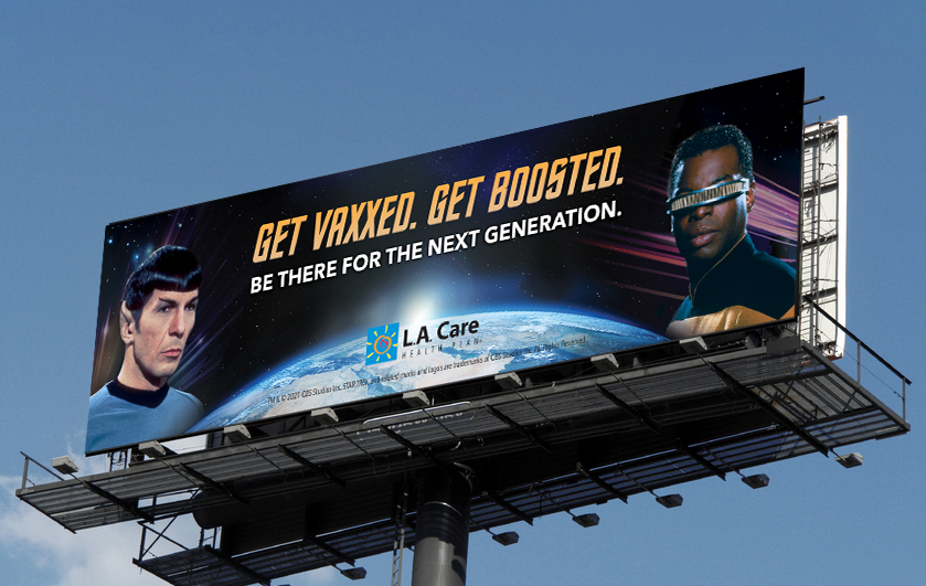 Nimoy and Burton billboard