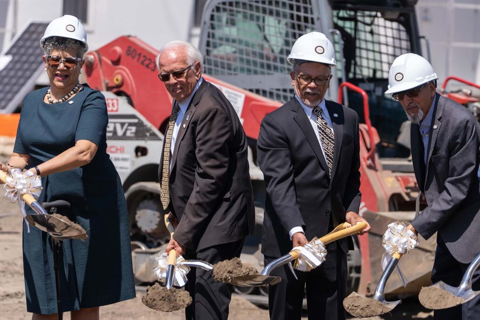 L.A. Care CEO John Baackes with CDU Leadership at Groundbreaking