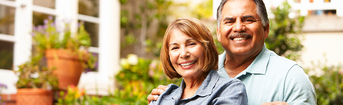 Happy and healthy couple in their 50s